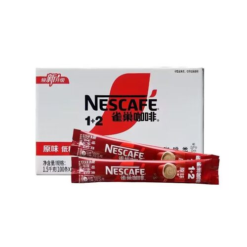 雀巢咖啡1+2速溶咖啡粉醇香原味