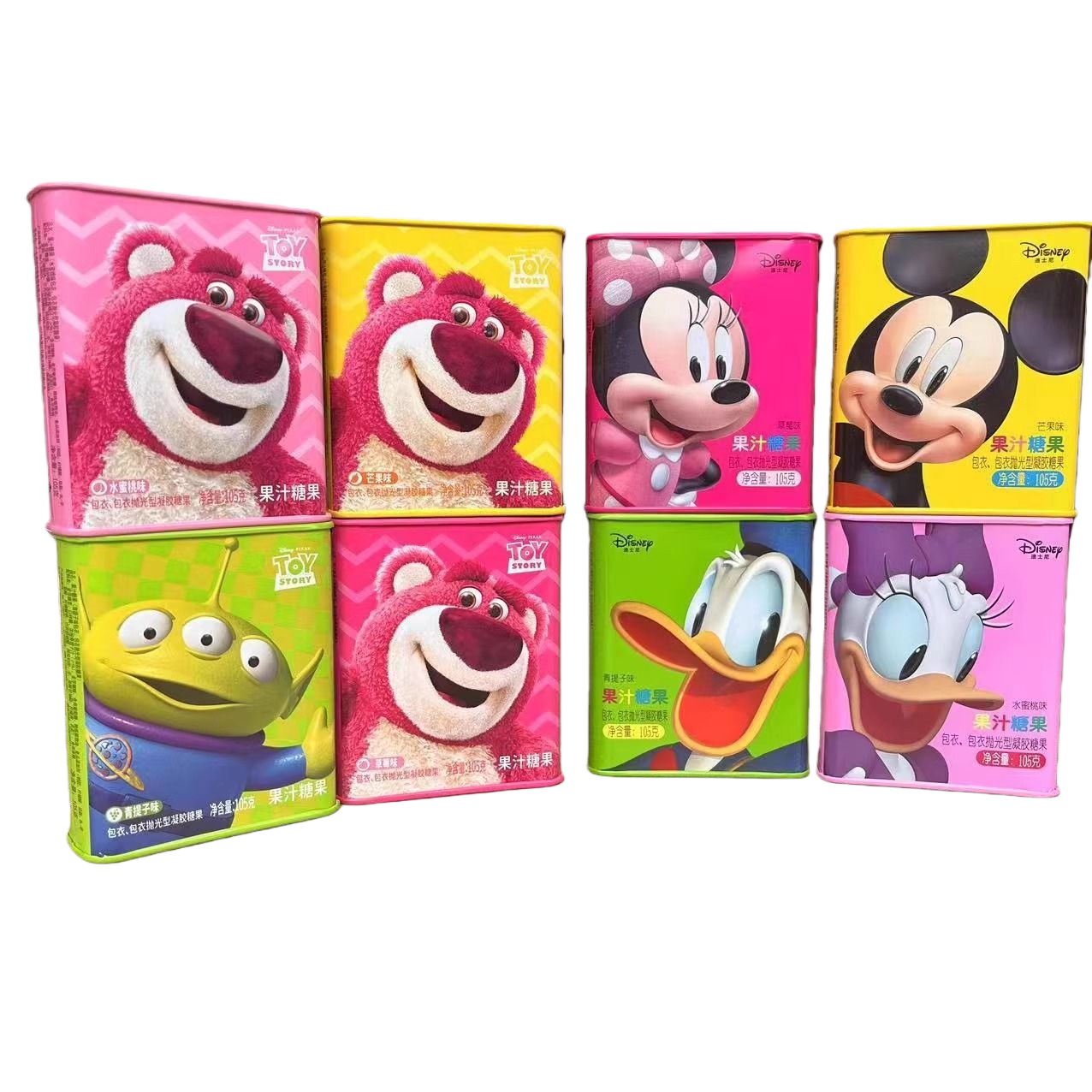 迪士尼 滨崎果汁软糖 105g 休闲糖果 米奇 小熊维尼 果汁糖果