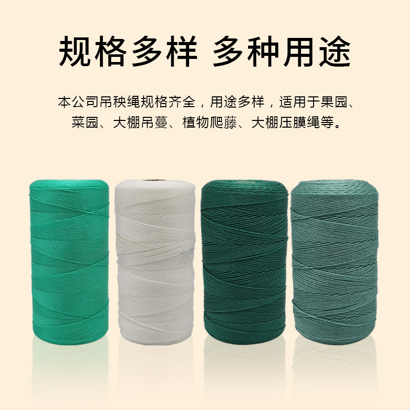 大棚吊秧绳农用番茄西红柿黄瓜吊绳尼龙绳聚乙烯塑料绳蔬菜吊蔓绳