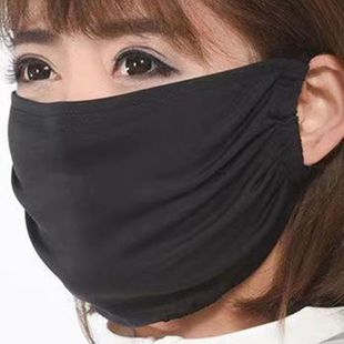 防晒口罩女时尚夏季薄款透气防紫外线加大户外防晒面罩