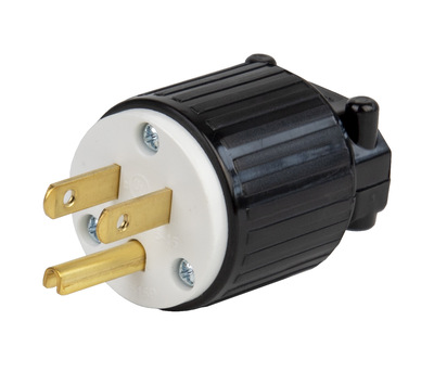 美标插头3芯UL认证NEMA5-15P美标电源插发动机干燥机插头15A125V