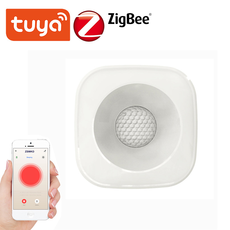 涂鸦智能WiFi/ZigBee人体红外感应器红外探测仪无线PIR智能家居