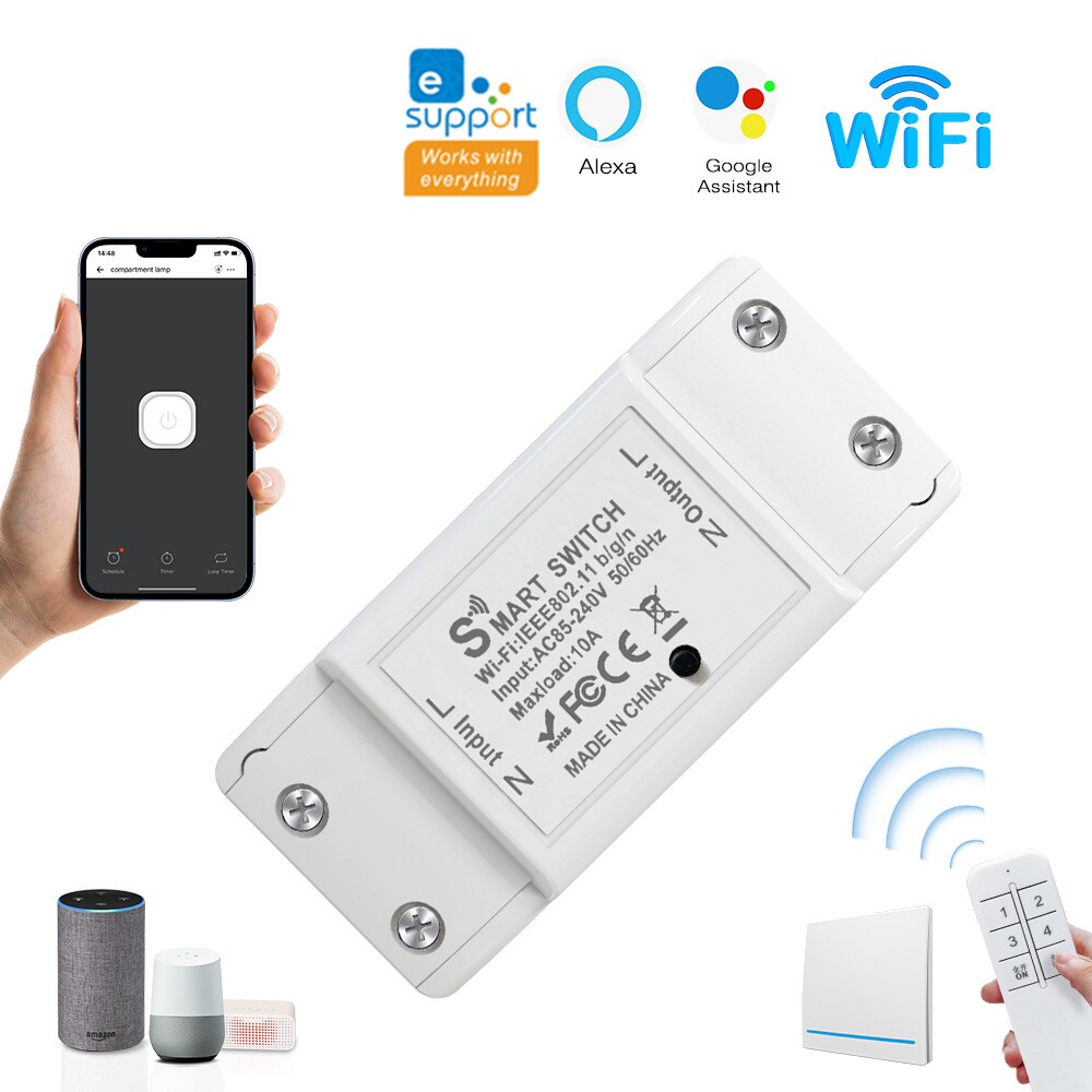 易微联wifi通断器无线遥控开关免布线Ewelink智能APP定时远程控制