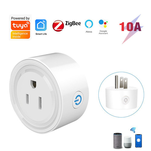 TUYA涂鸦智能插座美规涂鸦ZigBee 手机APP控制Alexa语音控制WIFI