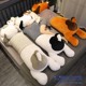 日本毛绒玩具狗狗女孩睡觉抱枕抱抱熊床上男生可爱布娃娃玩偶公仔