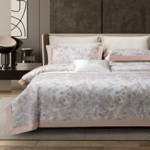 意大利进口140支埃及长绒棉印花四件套纯棉轻奢高端床单床上用品