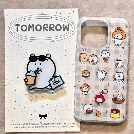 磁吸支架适用小米15/13U阳光可爱自嘲熊K80手机壳红米Turbo3硅胶k70/60/note12t/civi4pro软套40+女款50e吃货