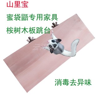 桉树枝木板手工制作蜜袋鼯跳台蜜袋鼠仓鼠龙猫松鼠宠物用品玩具