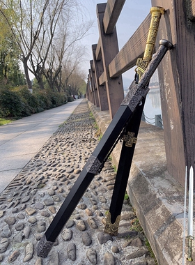 龙泉市不锈钢刀剑汉剑小短剑秦剑镇宅宝剑古汉剑武器道具未开刃