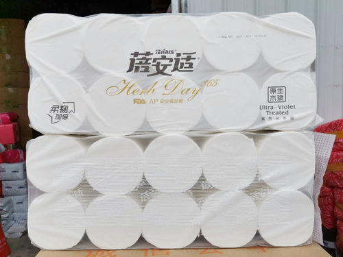 蓓安适实心卷纸柔韧5层160节/卷