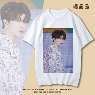 宽松NINE T恤女夏季 PERCENT照片应援衣服 短袖 范丞丞福西西fcc同款