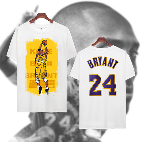 科比纪念t恤曼巴精神篮球服24号男装短袖体恤kobe男生短袖t恤潮牌
