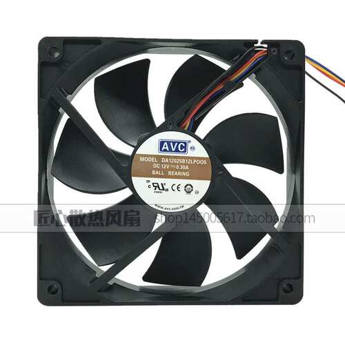 原装 12V 0.30A 12CM 12025 PWM超静音4线机箱风扇DA12025B12L