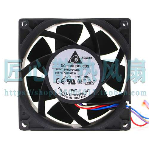 原装台达PFB0924DHE -SM04 9CM DC24V 1.74A变频器大风量散热风扇