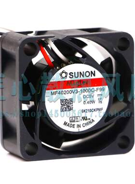 建准SUNON MF40200V3-1000C-F99 A99 DC 5V 0.40W 4厘米散热风扇