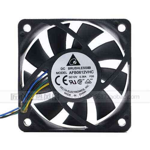 台达 6015 12V 0.36A 6CM/厘米 4线 CPU 机箱风扇 AFB0612VHC
