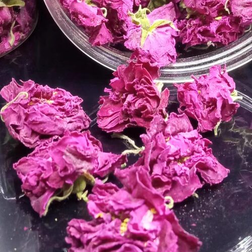 重瓣红玫瑰花茶山东玫瑰花冠70-90g花草茶罐子赠送