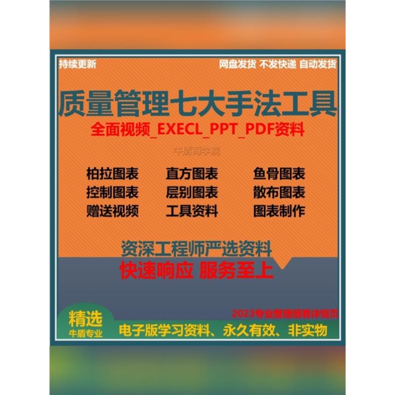 质量管理QC七大手法工具表格品质培训教程质量管理培训PPT全套资
