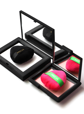 Precia/迷你高光腮红散粉扑定妆专用易取粉饼大号mini玫红海绵扑