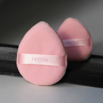 PRECIA双面水晶绒毛散粉扑易取粉水滴定妆粉饼植绒服帖轻薄小粉扑