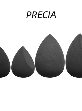 PRECIA切面版细腻黑色不吃粉美妆蛋大号海绵蛋粉扑高密度上妆打底