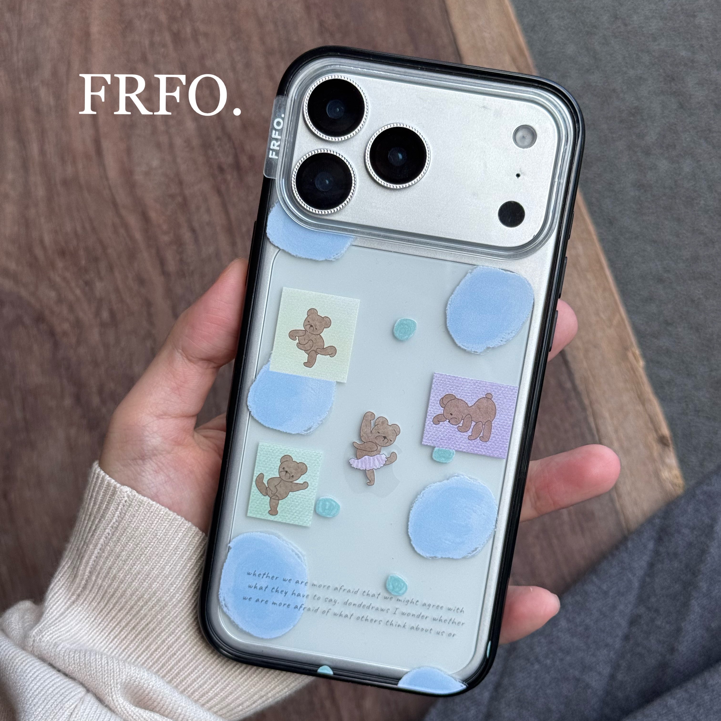 苍兰森林 跳舞熊贝贝壳韩国ins风亚克力手机壳适用苹果iPhone17ProMax包相机键可爱透明原创高级卡通壳