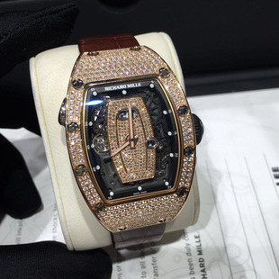 二手 99新理查德米勒 RM037 玫瑰金满钻 女士奢华手表腕表