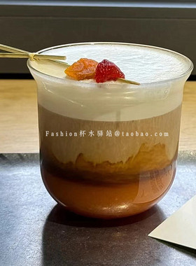 ins复古玻璃美式咖啡杯