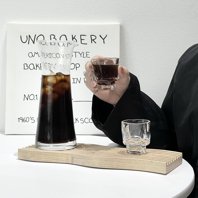 小众ins风简约咖啡馆玻璃瓶 耐高温大容量分享壶 手冲咖啡壶500ml