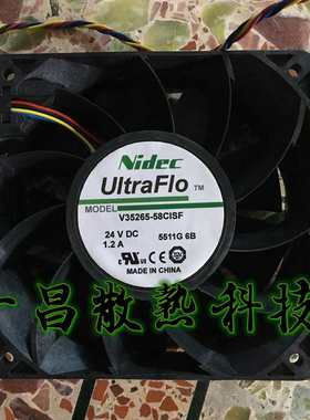 全新原装正品NIDEC12038 24V 1.2A V35265-58CISF12CM变频器风扇