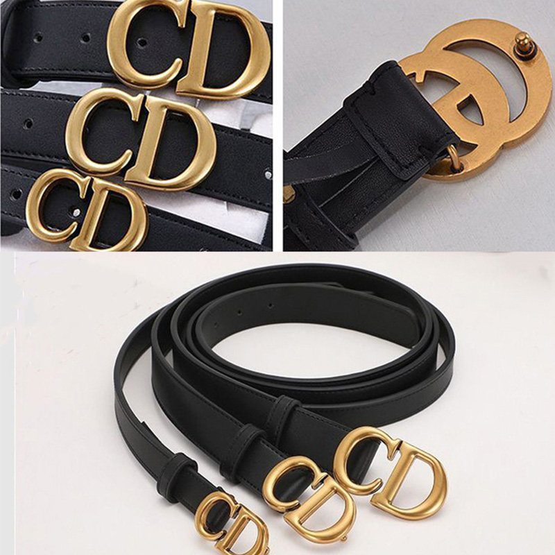 网红女士休闲双面牛皮装饰腰带