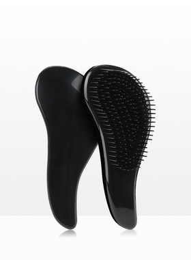 TT梳子女家用洗头抓痒梳头部经络按摩美发顺不缠发长短齿护理黑色