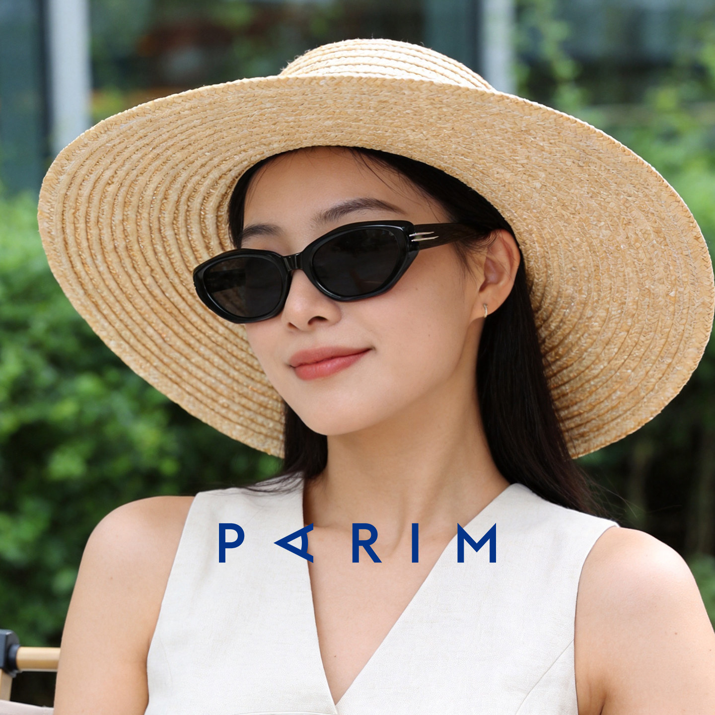 派丽蒙26新款潮流猫眼太阳镜防紫外线墨镜女高级感76092银翼镜