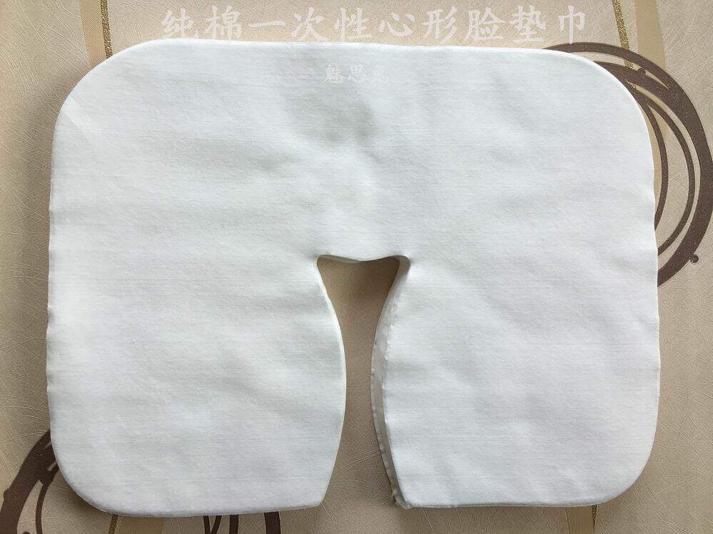 一次性洞巾孔巾头垫垫脸巾按摩床趴巾枕巾无纺布十字孔床心形孔