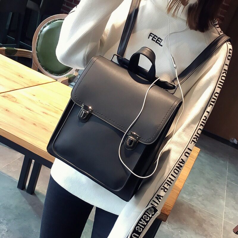 2019 new pattern Korean Edition Use Retro Backpack College wind pu schoolbag Student bag England Ladies Backpackin the Leather/Lady bags/Men's bag, Backpack  category - from Buy2taobao.com to provide professional Taobao agent buy service