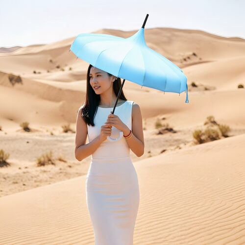 宝塔伞女防晒遮阳高端独特造型出片神器拍照出片防紫外线伞