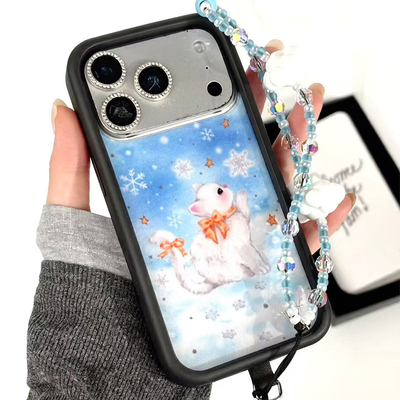 Wildflow联名下雪猫咪四叶草星星绿色格子水果适用iPhone17/16/15/14ProMax苹果13Pro壳创意时尚防摔保护套17