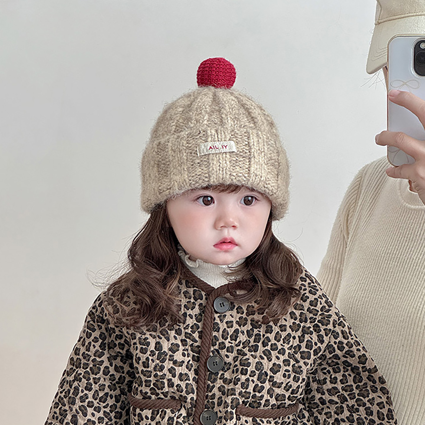 ins韩系儿童帽子秋冬季保暖加厚针织套头帽男孩女宝宝防风毛线帽