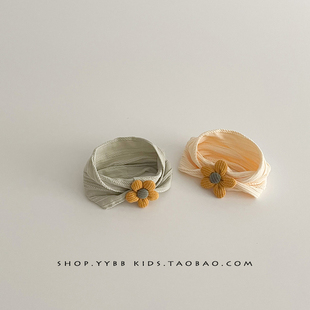 婴幼儿发带夏季 女婴护囟门帽男宝宝头围女春秋新生儿周岁头饰 薄款