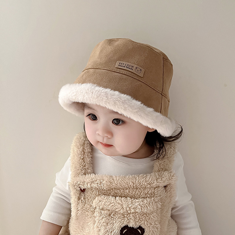 婴儿帽子冬季韩版洋气男宝宝渔夫帽加绒加厚秋冬婴幼儿女小童盆帽,童装/婴儿装/亲子装,帽子,淘宝优惠券,粉丝福利购,淘宝优惠卷