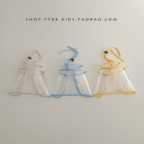 宝宝防护面罩儿童隔离帽子