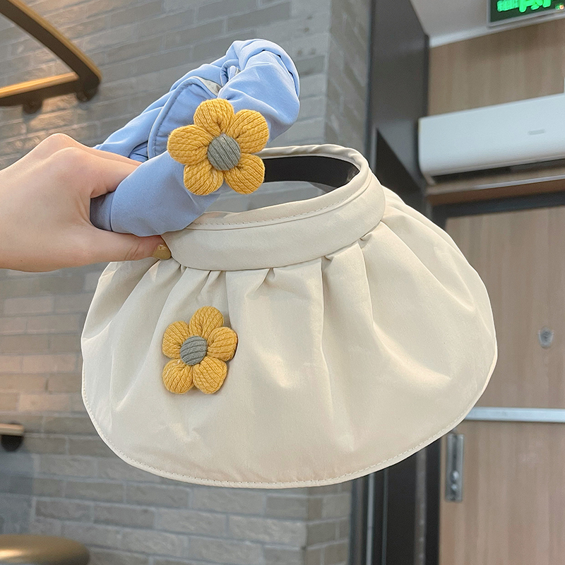 儿童防晒帽子夏季空顶贝壳大檐