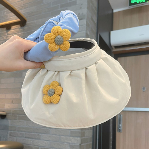 儿童防晒帽子夏季空顶贝壳大檐
