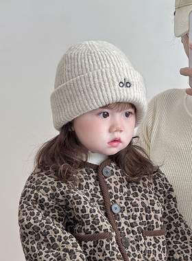 韩版儿童帽子秋冬季保暖加厚针织套头帽男女宝宝防风毛线护耳帽潮