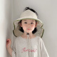 儿童帽子夏季 遮阳防晒速干空顶披肩帽男童女宝宝大帽檐太阳帽 薄款