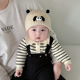 宝宝帽子秋冬季 可爱针织毛线帽保暖新生婴幼儿宝宝小月龄套头帽潮