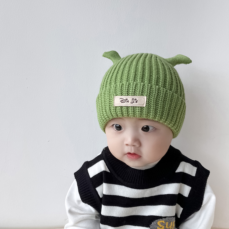 宝宝毛线针织帽套头帽