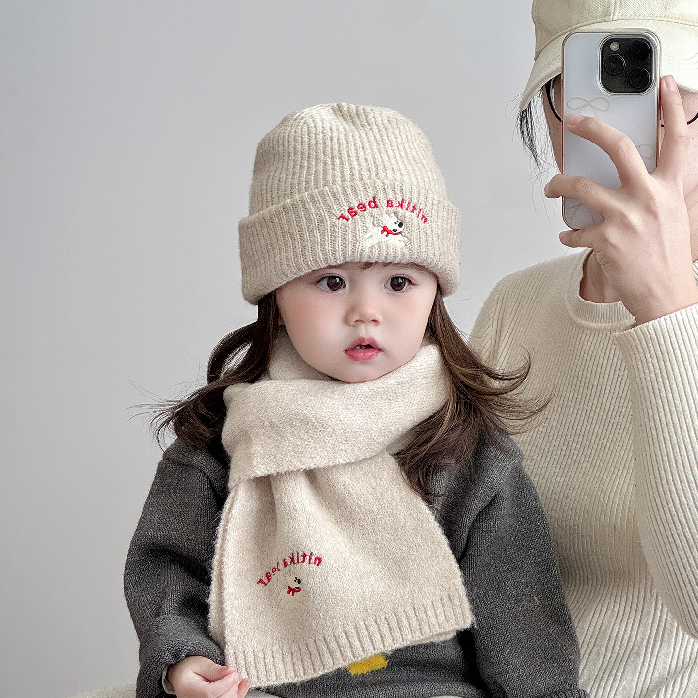 儿童帽子秋冬季保暖加厚针织套头帽男女宝宝出游防风护耳毛线帽潮