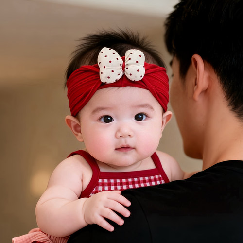 婴幼儿帽子夏季薄款公主护囟门发饰女宝宝小月龄纯棉甜美发带胎帽