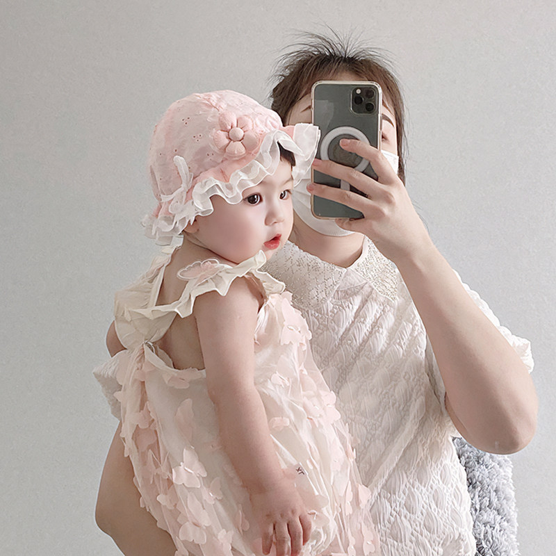 婴儿帽子春秋薄款透气网眼公主渔夫帽女宝宝遮阳防晒可爱韩版盆帽,童装/婴儿装/亲子装,帽子,淘宝优惠券,粉丝福利购,淘宝优惠卷